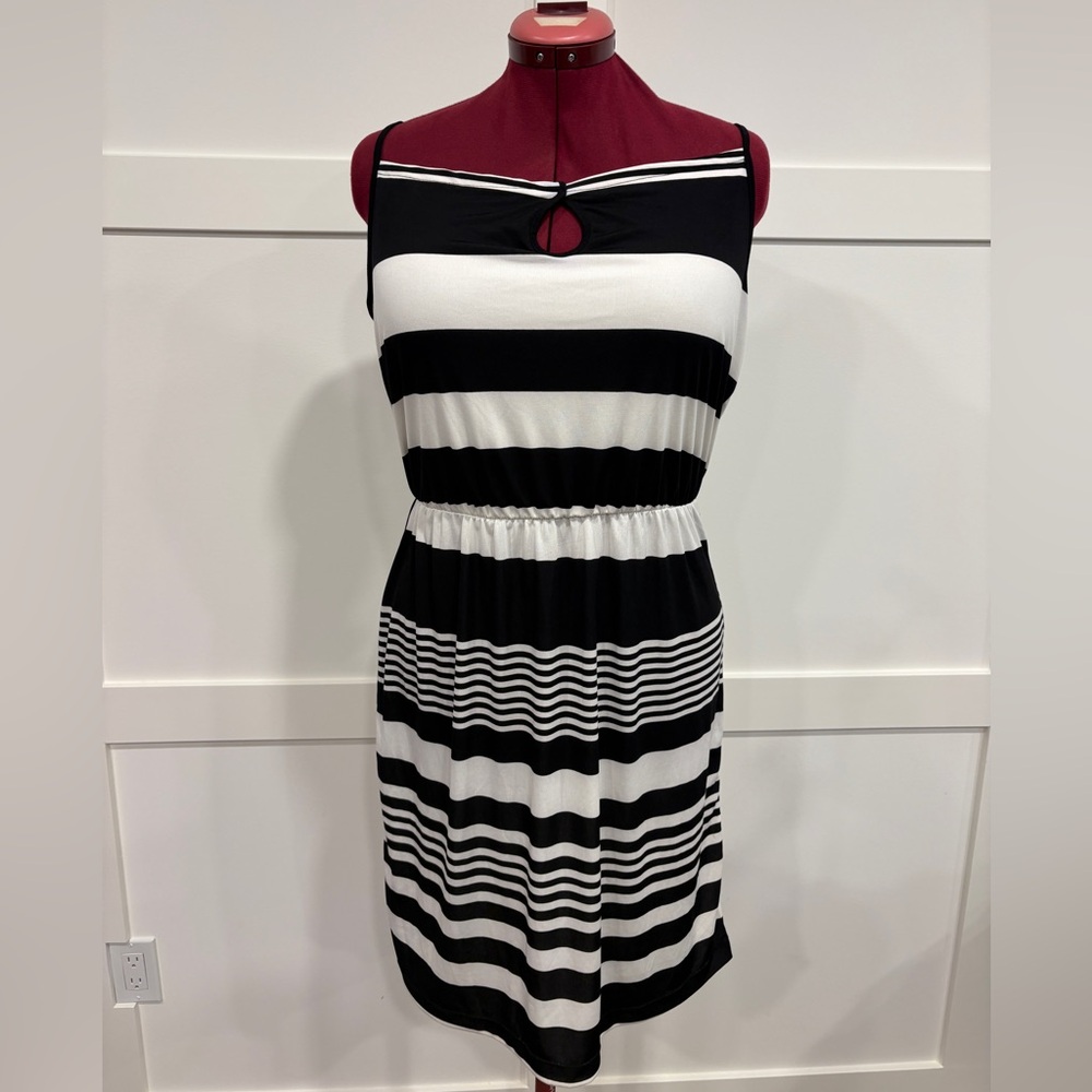 🍀4 for $25🍀 

🌟BRAND NEW🌟 black & white stripped dress